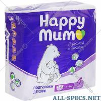 Happy Mum 出脉. 页:1 儿童 «Happy mum» 大小 4, 7-18 千克 18 块