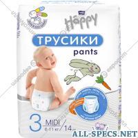 Bella Baby happy 鸡尿布 «Bella Baby Happy» Midi 3, 6-11 千克 普遍性, 14 块