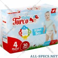 Baby Turco 内裤。 «Baby Turco» 大小 4, 8-18 千克 30 块